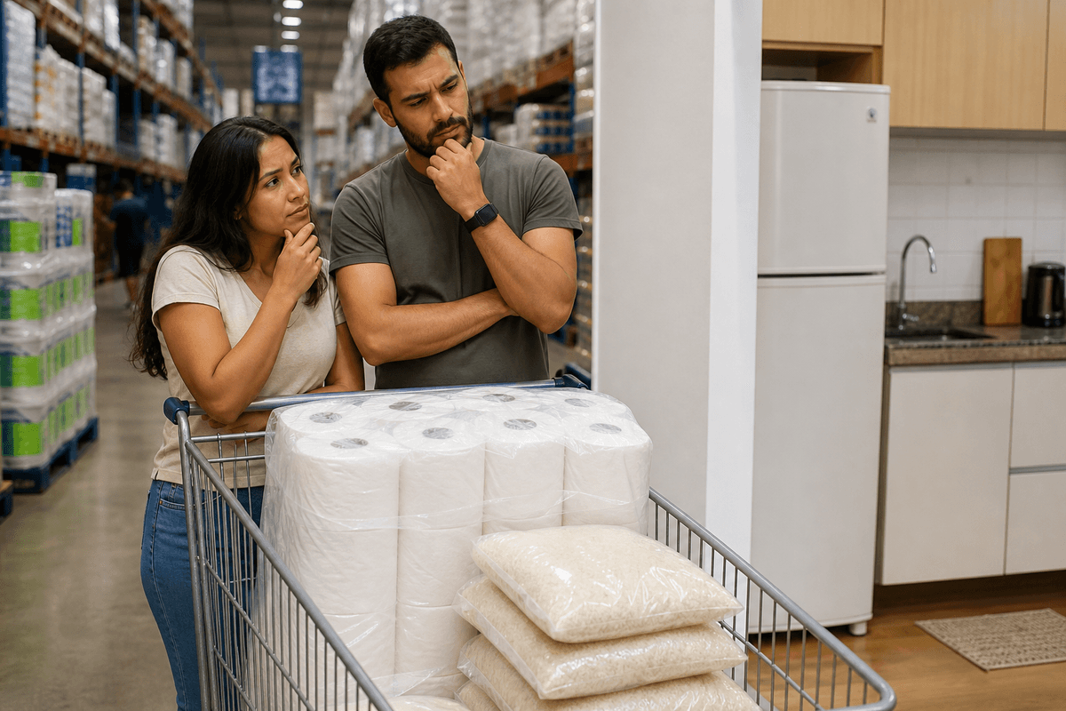 Vale a pena comprar no atacado sendo só você ou casal?
