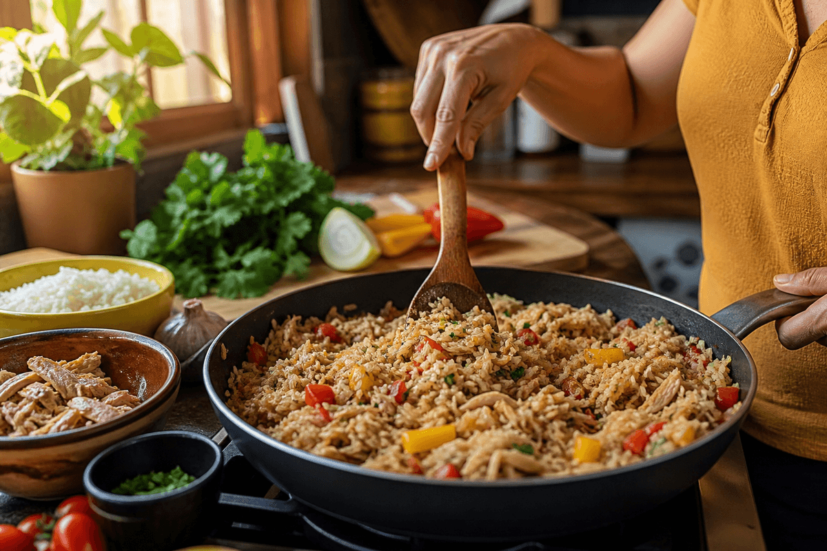 Receitas baratas com sobras de arroz e frango