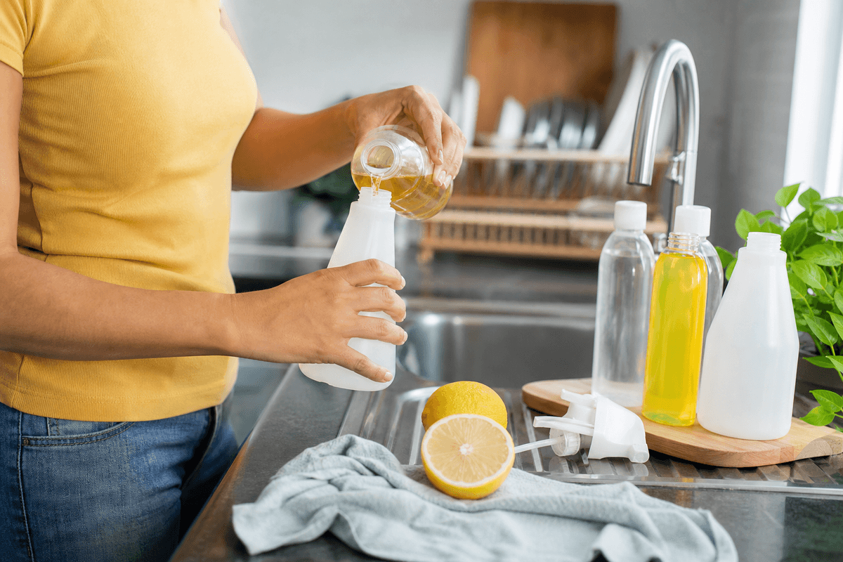 Produtos de limpeza concentrados que rendem mais