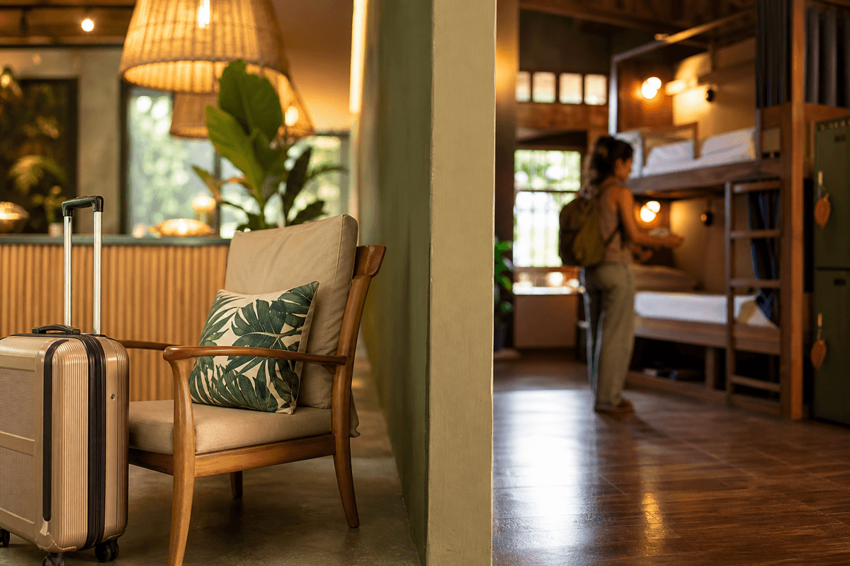 Hospedagem: hotel, Airbnb ou hostel — o que compensa