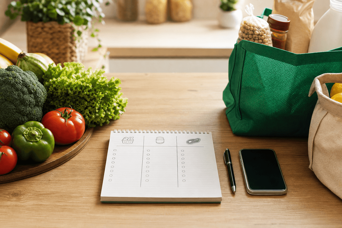 Lista de compras inteligente: o método das 3 colunas